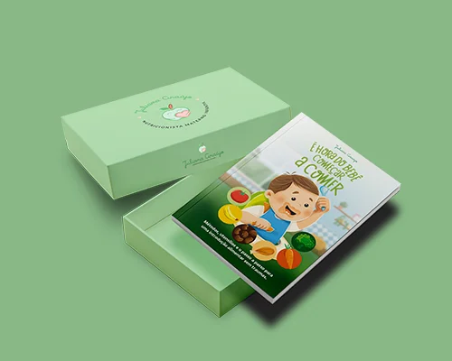 Livro É hora do bebê começar a comer, versão física em caixa