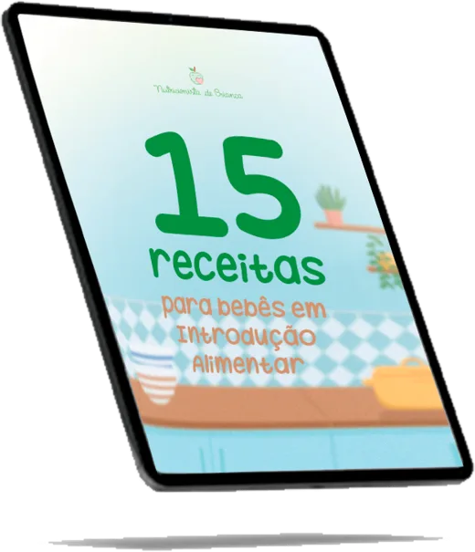 E-book 15 receitas para bebês em introdução alimentar