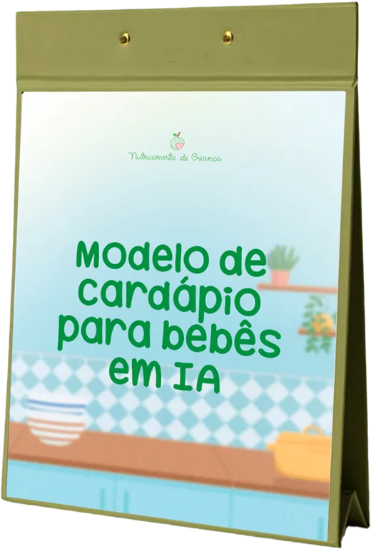 Modelo de cardápio para bebês em introdução alimentar